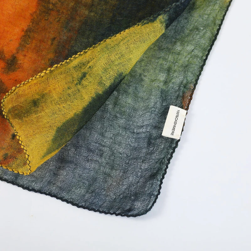Fia Square Featherlight Cashmere Scarf - Image 7