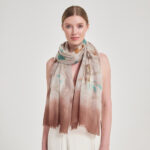 Sciarpa avvolgente in cashmere Aalia Featherlight - Marrone