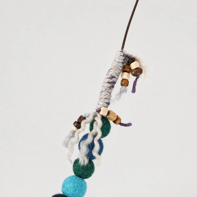 Elara Cashmere Wool Necklace - Green - Image 5