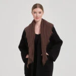 Noa Cloudlight Cashmere Scarf - Dark Brown